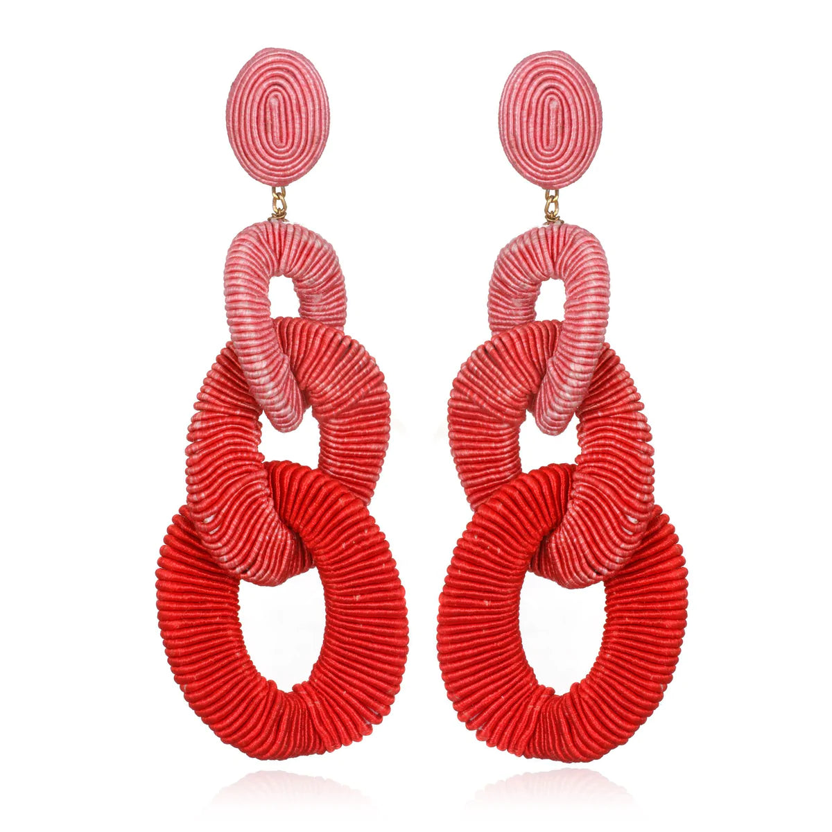 Algiers Silk Curb Chain Drop Coral